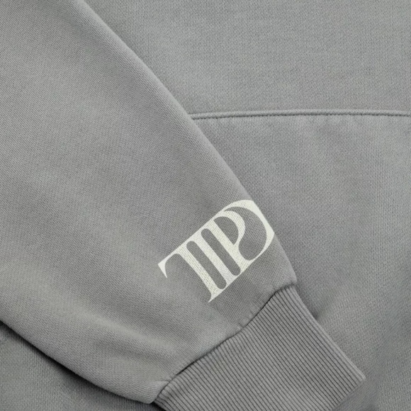 NEW Taylor Swift XL The Tortured Poets Department Official Gray Hoodie TTPD - Picture 3 of 5